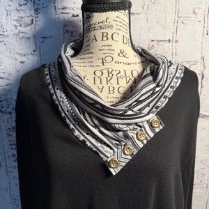 *NWOT* Miusey Black & Grey Cowl Neck Dress/Top Size 3XL